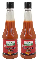 Green Piece Jain Sauce With No Onion/Garlic Red Chilli Sauce/Catchup (500gm x 2) (Pack of 2)