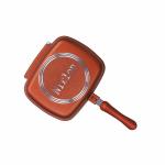 Nirlon Brown Aluminium Non-Stick Induction Magic Pan 28 cm