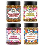 Rajasthani Mukhwas (300g), Punjabi Mukhwas (300g), Mumbai Mix Mukhwas(300g) & Gulab Mukhwas (300g) Mouth Freshener Combo (Pack of 4)