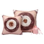 JEXHOME CUSHION COVER Decorative Cushion Covers Set of 2 Throw Pillow Cover for Living Room with Jewellery Pouch Combo Pack (12 x 12 Inches)
