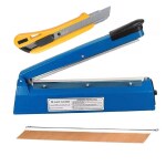 Wynhard Seal Packing Machine Cover Sealing Machine Sealer Machine Heat Sealer Plastic Bag Sealer Machine Hand Sealing Machine Sealing Machine 12 Inch Packet Sealer Machine for Home Package Sealer