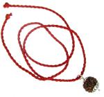 Shivoham 7 Mukhi Rudraksha Silver Cap Pendant Dori Necklace