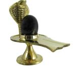 Shivaratna Shivaratna Shivling - Lingam With Brass Argha - 7 Cm