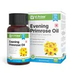 Vi Prime Health and Beauty Evening Primrose Oil Capsule | 60 Soft Gel Capsules | Period Pain relief and Mood Swings | Promotes Women's Health | Rich Source Of GLA & Gluten free | 500 Mg