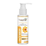 Treezio Vitamin C & Turmeric Face Wash - Brighten, Nourish & Rejuvenate Skin | Radiant & Glowing Skin | No Paraben No Silicones | For Men & Women - 100 ML