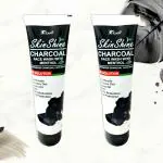 Knoll Healthcare Skin Shine Charcoal Face Wash for Oily Skin | Blackheads | Deep Cleansing, Skin Brightening with Activated Charcoal, Aloe Vera, Tulsi, Neem, and Menthol (Pack of 2)