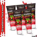 Phillauri Blush And Glow Strawberry Face Wash, 300 Ml For Men, Women (Pack Of 5)