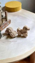 Neemtoys Handmade Wheel on Road Car & Duck Wheel Toys fo Toddlers / Wooden Toys for Kids