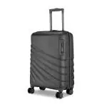 Safari Polaris Pro Hardside Suitcase, TSA Lock, 8 Wheels, Small Size, Cabin Luggage Trolley Bag with Antitheft Zipper, Castle Black Color, 59cm