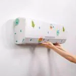 SHALIBHADRA ENTERPRISE ac cover Printed Air Conditioning Dust Cover Designer AC compressor cover ac line set cover condenser cover ac cover indoor (1 TONE AC COVER)