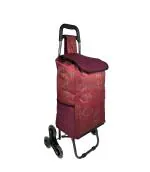 EverBest Stair Climbing Collapsible Shopping Trolley Bag with Wheels , 38 litres ( SC RED )