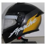 TVS Racing Apache themed Full face Helmet Black & Yellow M
