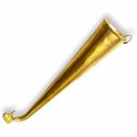 ORAMSA Brass Gaumukhi Shringi for Abhishek, Bathing Pot for Gods Idols God Murti Shivlingam