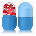 Sciian Ice Roller for Face | Face Ice Roller for Men & Women | Face Roller Skin car | Ice Cube Roller for Glowing Skin & Puffy Eyes | Reusable & Unbreakable (Blue)