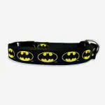 That Dog In Tuxedo Batman - Dog Collar - Adjustable and Strong (Black) (Size S)