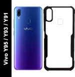 CarryWrap Back Cover for Vivo Y95, Vivo Y91, Vivo Y93 (Black, Transparent, Hard Case, Pack of: 1)
