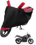 Auto Hub Bike Cover for Honda X-Blade , Dustproof UV Protection water resistant Custom Fit Cover-(Black-Red)
