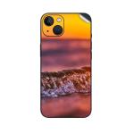 GADGETSWRAP Printed Vinyl Skin Sticker for Apple iPhone 14 - Wave Sunset