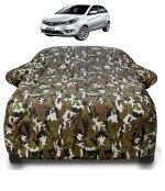 Auto Hub Tata Bolt Car Cover with Mirror Pocket and Soft Cotton Lining,Waterproof Tata Bolt Car Body Cover, Army Print