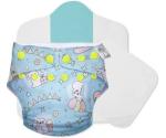 SuperBottoms Freesize UNO - Washable Baby Nappy/ Cloth Diaper + 1 Organic Cotton Dry Feel Magic Pad +1 Booster Pad (Hunny Bummy)