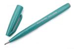 Pentel Arts Water Based Brush Sign Pen | Ideal For Modern Calligraphy & Decorative Writing | Turquoise Green, Pack of 3 (SES15C)