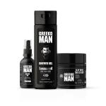 Greeko Man Kit(Oil,Clay mask,shower gel)