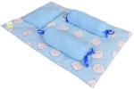 Kwitchy New Born Baby Bedding Set Cradle Mattress with Super Soft Pillow and Bolsters 4 Pcs Bedding Set (0-6 Months)