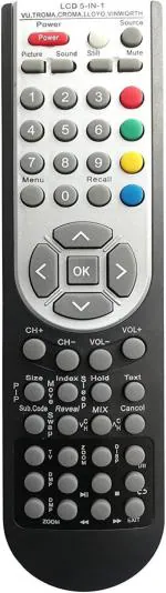 Xpecial Remote Controller for VU Troma Croma Lloyd Vinworth Smart LED and LCD TV (Black)