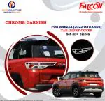 FALCON CAR TAIL LIGHT CHROME GARNISH FOR BREZZA 2022