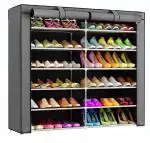 CMerchants 12 Layer Grey DIY Collapsible shoe stand