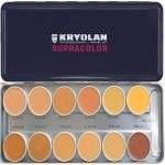 KRYOLAN Supra Color Foundation Palette 12 Color ( Delhi-1 ) Foundation (Delhi 1, 40 ml)