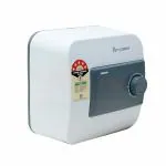 PARRYWARE MONDO Series 10L Electric Storage Water Heater ( White ) | 5 Star ERR, Horizontal Mount, 335x335x270 mm | Adjustable Thermostat Water Geyser with 1.5 M Power Cord | C500199