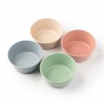 Irida Naturals Rice Husk Curry Bowls - (Pack of 4) Eco Friendly Unbreakable Microwave Safe Salad Serving Bowl Set for Snacks, Rice, Soup, Noodles & Mixing, 220 ml Multicolour