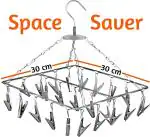 Urbanware Stainless Steel 25 Drying Clip Clothes Hanger Clips Hanging Cloth Baby Clothes Clip Hangers Balcony Drying Napkins Undergarments Socks Ties Cloth Pegs Hangers for Clothes Hanger