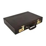 PRD Craft International Expandable Briefcase for Men Genuine Leather Attachi Suitcase with Combination Lock Business Hand Bag For Office