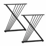 Ventuos Metal Legs for Table 28 inch H x 18 inch W DIY Desk Legs Metal Legs Industrial Coffee Legs.