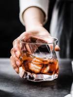 Okechuku (Pack Of 2) Old Fashioned Whiskey Glasses/Style Glassware For Bourbon/Rum Glass Set Whisky Glass (280 ml, Glass, Clear)