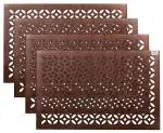 Kuber Industries Copper Rubber Table Placemats (Set Of 4)