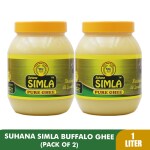 Suhana Simla Premium 1 Liter Danedar Buffalo Ghee | Pure Buffalo Ghee (PACK OF 2)