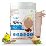 Fytika Daily Protein Powder: Chocolate Flavour - Complete Nutrition Drink with 37 Essential Vitamins & Minerals | 50% Protein Per Serve | High Protein Drink for Men & Women | Net - 400g