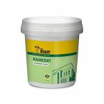 Dr. Fixit Raincoat WPC, Waterproof Coating, External Wall Waterproofing, Coating, No dilution, 1 L, Single Coat Application, Elastomeric, 5 Years Waterproofing, Base Coat, Brush, Roller