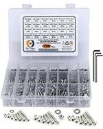 Epi-Torque Flat Socket Head Cap Screw Internal Hex M3 M4 M5 Thread Counter Sunk Full Thread Machine Screws Nuts and Bolts - Stainless Steel 202 Grade (Pack Of 790)