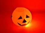 My Party Suppliers Orange Halloween Decoration Pumpkin Candy Holder Bucket with Lights and Sounds, 62 inch