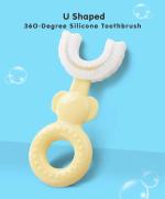 Domenico Soft Sillicone U-Shaped Head 360 Toothbrush - Yellow