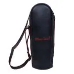 Kuber Industries Black Leather Water Bottle Bag