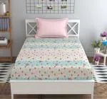 Mafatlal Classic Single Bed Printed Bedsheet Cotton Blend/ Microfibre with 1 Pillow Cover