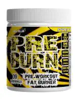 NutriJa Pre Burn - Advanced Pre-Workout Powder with Fat Burning Blend, Specially For Cutting & Shreding - 30 Servings (Tangy Orange) (180 Gram)