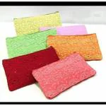 Ganpati Bags Hand Stiched Crafted Embroidery Pouch Potli Bags For Return Gifts For Women Potli Purse for Wedding and for Gifting Purpose Pack of 6