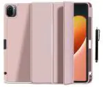 ProElite Smart Case for Xiaomi Mi Pad 5 11 inch , Auto Sleep/Wake Cover [Pen Holder] [Soft Flexible Case] Recoil Series - Rose Gold with Stylus Pen