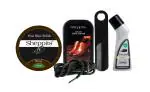 Sheppits Premium Shoe Shiner (Neutral), Shoe Polish (Brown), Shoe Horn (Black), Liquid Shoe Polish (Natural), & Formal Shoes Laces (Black) Combo | Shoe Care Kit